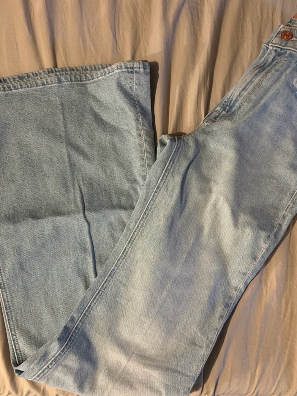 MOTHER Light Blue Boot Cut Jeans